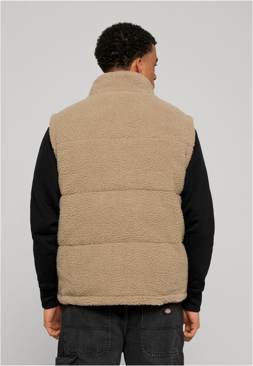 Actual product image Urban Classics Basic Teddy Puffer Vest darktaupe M (M)