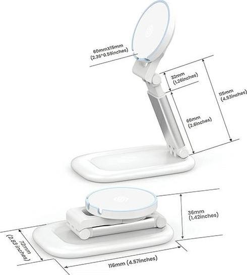 Produktbild Sodi Stojak indukcyjny BM310 biały/white MagSafe