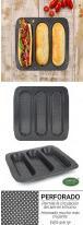 Actual product image Quttin mold 3 baguette gde.perforad 28x28