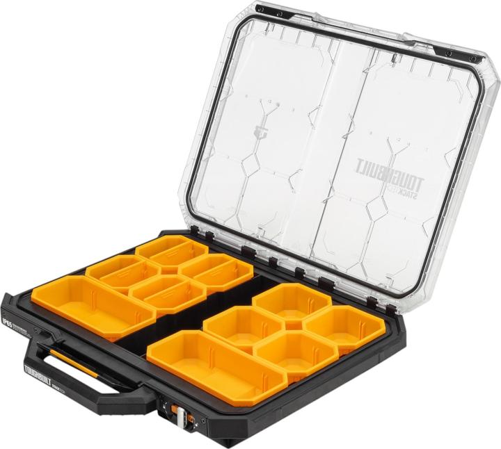 Productafbeelding ToughBuilt StackTech TB-B1-O-10 flacher Organizer 54 x 48 x 10 cm + 10x Inlay + 4x Trennwand