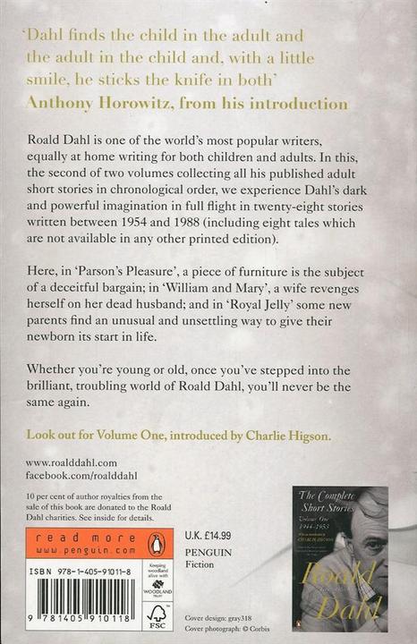 Produktbild The Complete Short Stories 2 (Englisch, Roald Dahl, 2013)