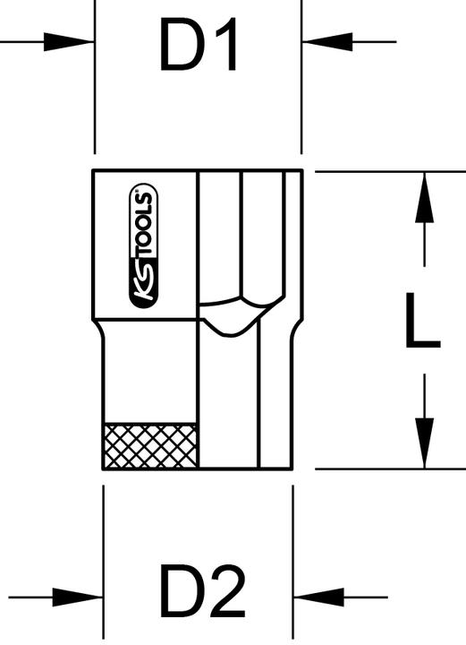 Produktbild KS Tools BRONZEplus Stecknuss 3/4"