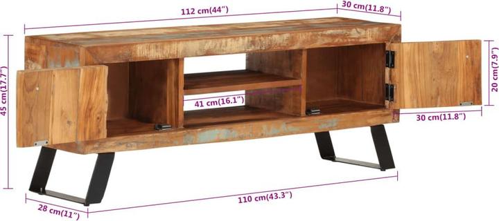 Immagine prodotto vidaXL TV-Schrank (112 x 30 x 45 cm)