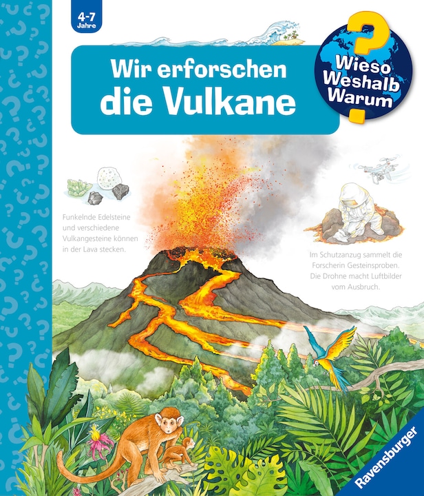 Produktbild Ravensburger Wieso? Weshalb? Warum?, Band 4: Wir erforschen die Vulkane (Deutsch, Sandra Noa, Silke Voigt, 2024)