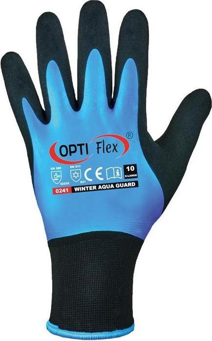 Image du produit Opti Flex Gants Winter Aqua Guard taille 9 noir/bleu EN 388, EN 511 EPI catégorie II (9)