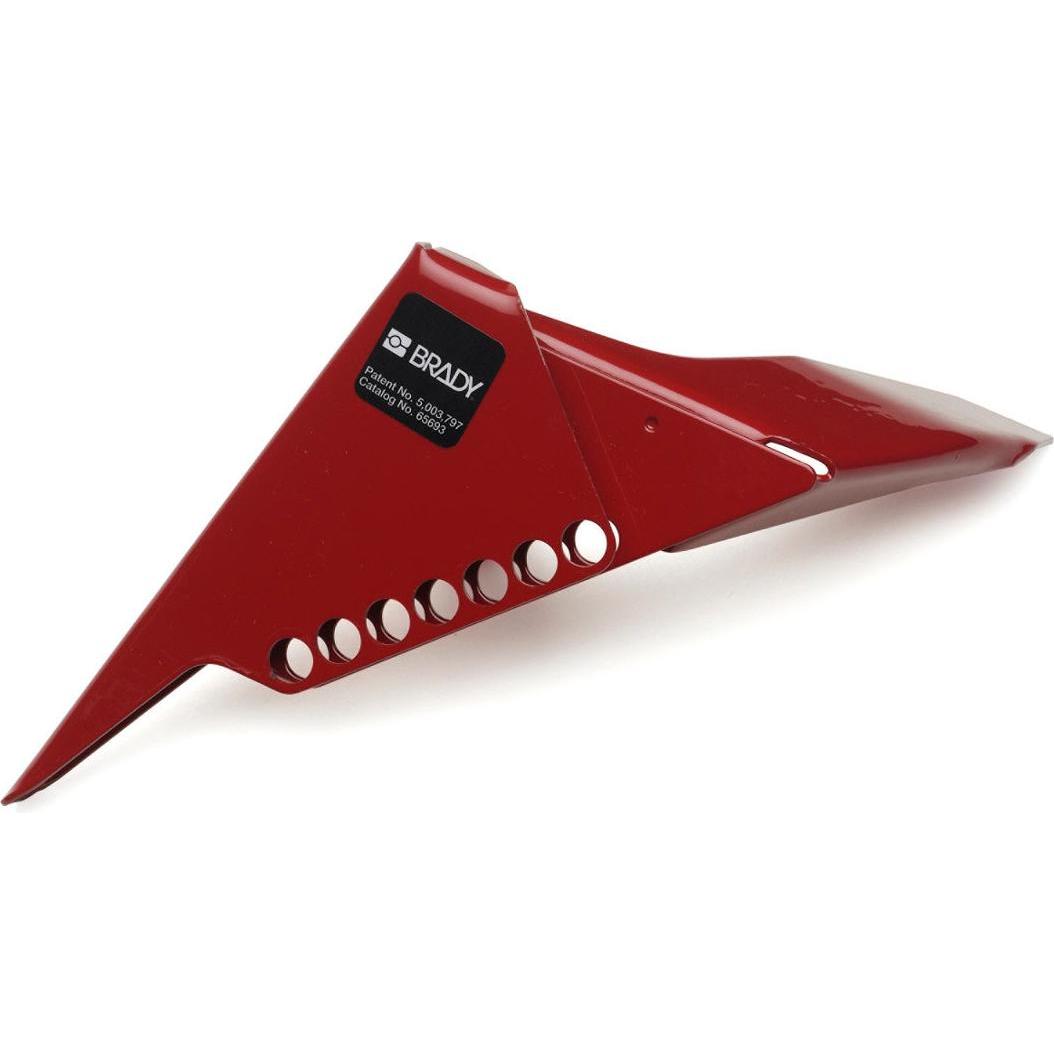 Brady, Accessori per macchine, Valvola a sfera grande - chiusura, acciaio, 32-76 mm, larghezza minima staffa 19 mm, 7 fori (1