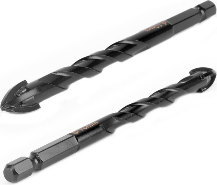 Produktbild Stahlwerk Glasbohrer | Fliesenbohrer | Keramikbohrer 10er Set 4, 5, 6, 8, 10 mm (10 mm, 4 mm, 5 mm, 6 mm, 8 mm)