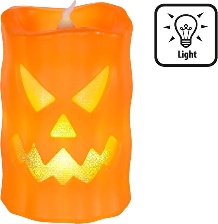 Produktbild Boland Halloween: Böse Kürbis Kerze LED (1 Stück)