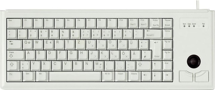Produktbild CHERRY Compact keyboard with trackball USB EU (Eng. Int., Kabelgebunden)