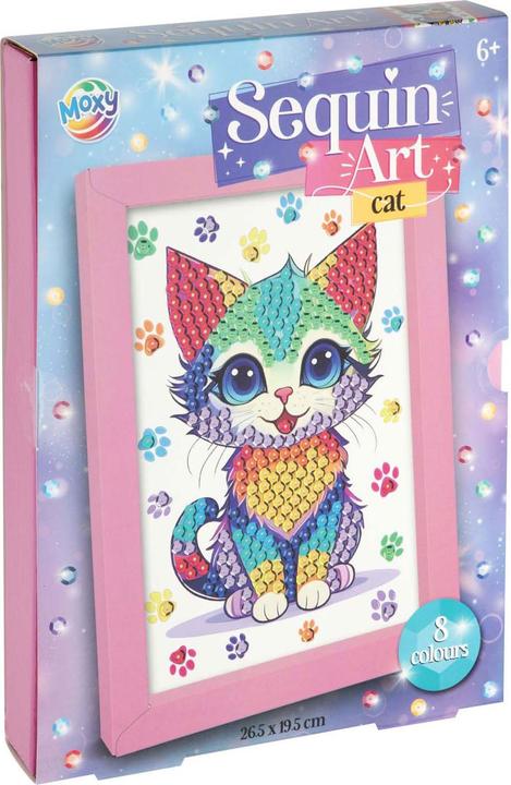 Actual product image Grafix Make your own animal sequin art kit, 8 colours
