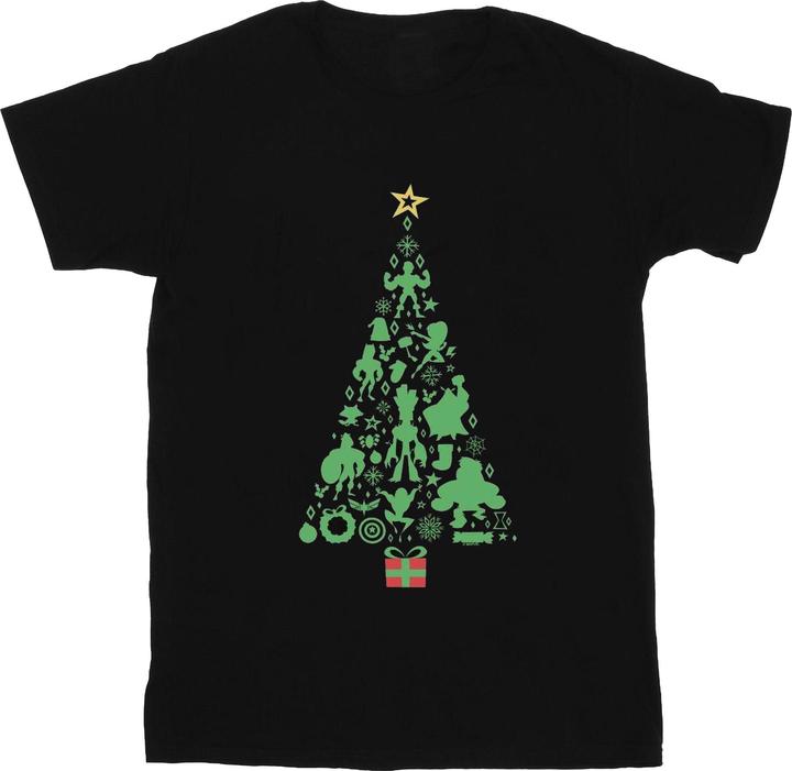 Image du produit - T-shirt AVENGERS CHRISTMAS TREE - Femme (XXL)