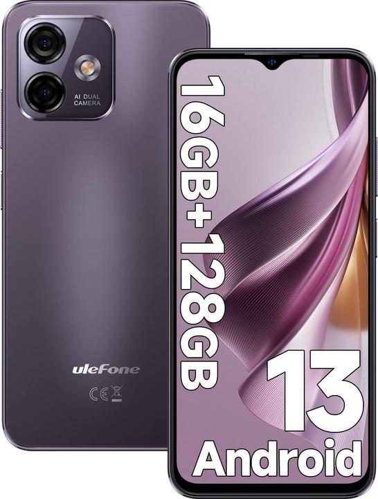 Produktbild Ulefone Note 16 Pro (128 GB, Violett, 6.52", Hybrid Dual SIM, 4G)