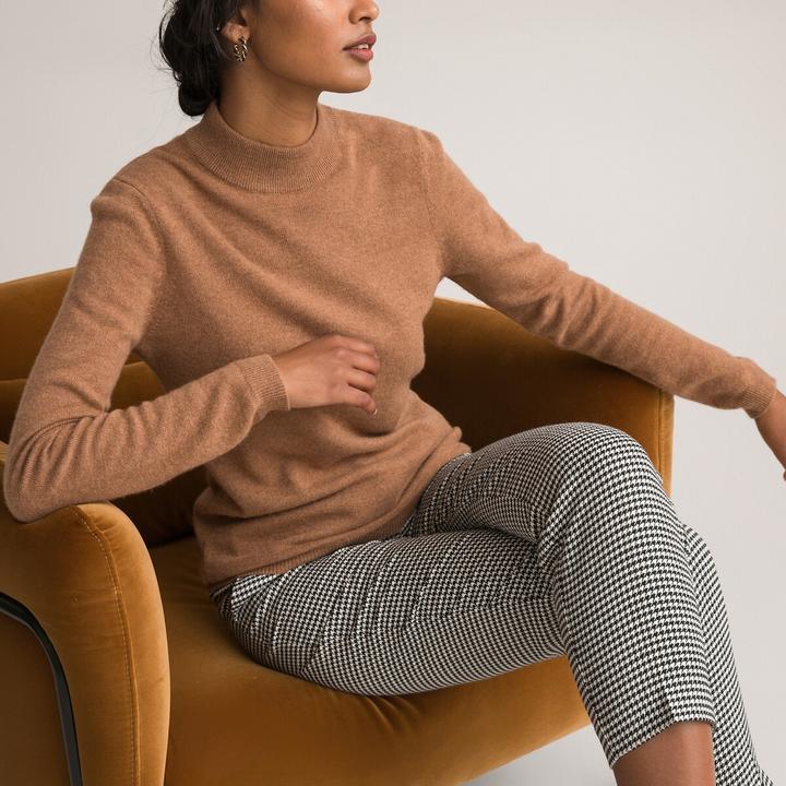 Actual product image Anne Weyburn Stand-up collar jumper (40)