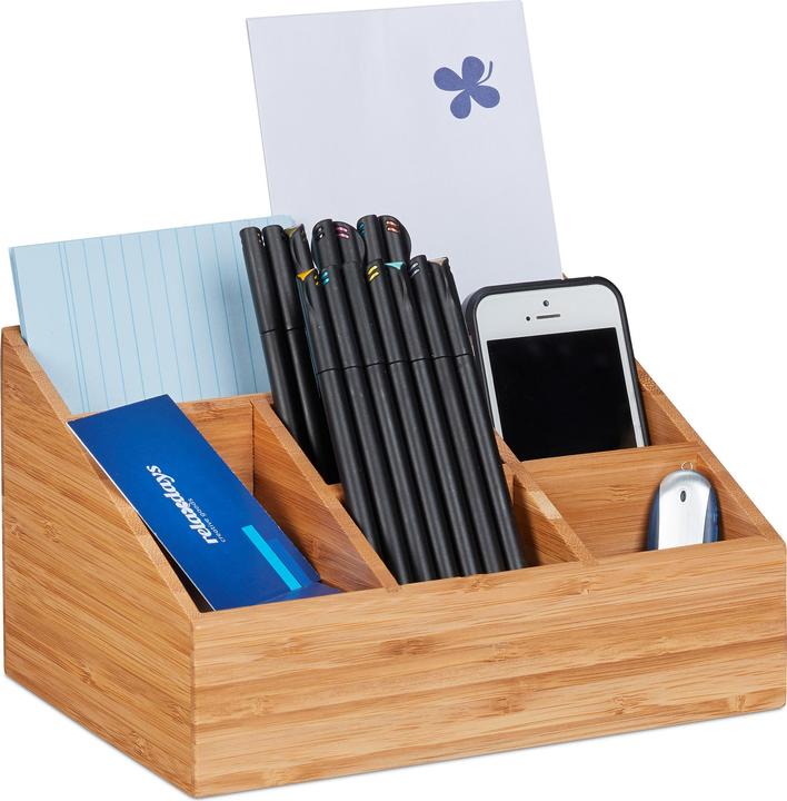 Relaxdays Organizer Scrivania 6 Scomparti