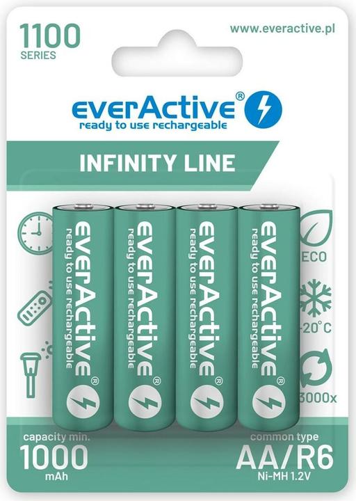 Immagine prodotto Everactive Linea Infinity (4 pz., AA, 1000 mAh)