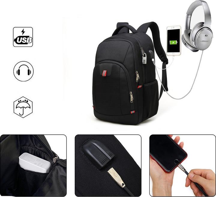 Produktbild Noya Laptop Rucksack mit Diebstahlschutz 32L (32 l)