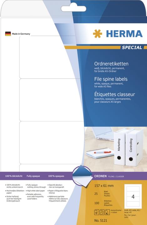 Image du produit HERMA Étiquettes de classement A4
