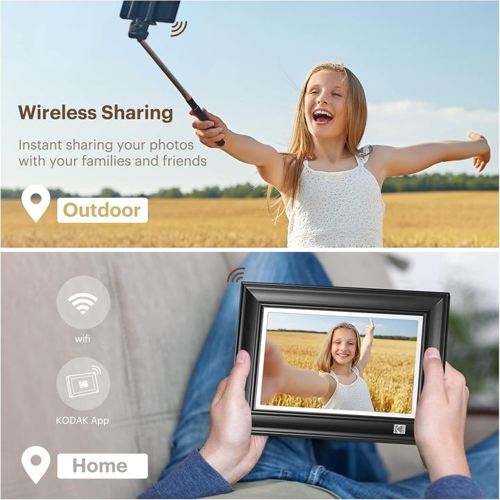 Immagine prodotto Kodak Cornice digitale WiFi con schermo touchscreen HD, lettore di musica e video, memoria da 32 GB (10.10", 1920 x 1200 pixel)