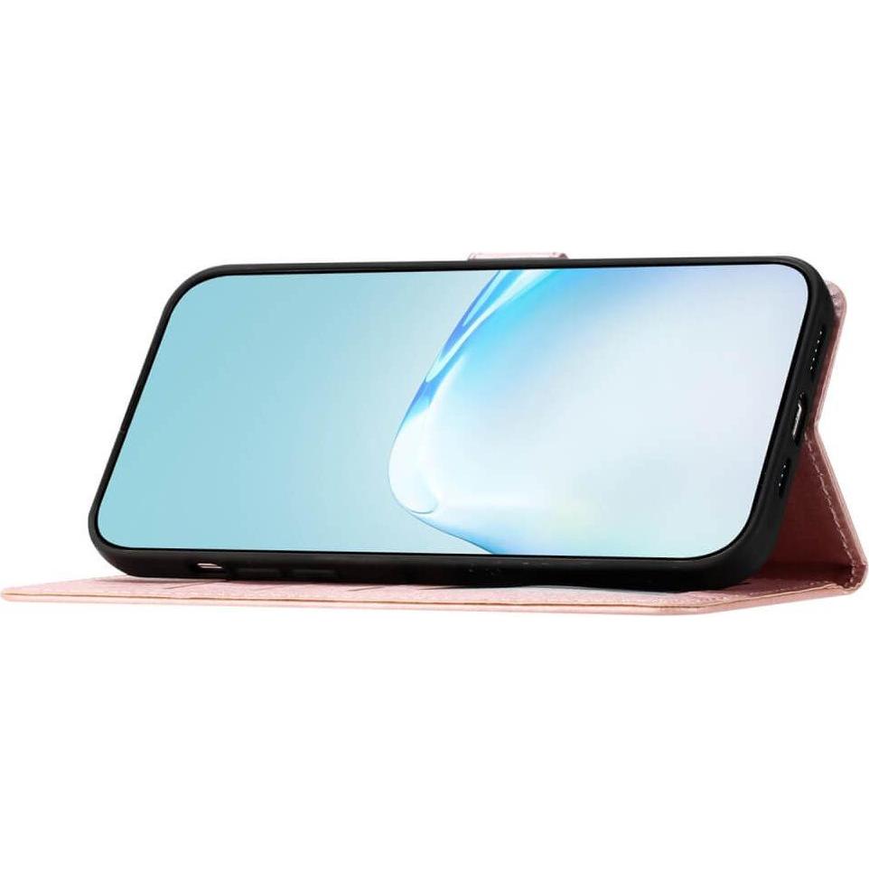 Thumbnail - Cover-Discount Galaxy A35 - Silk Texture Etui Hülle rosa (Samsung Galaxy A35), Smartphone Hülle, Rosa