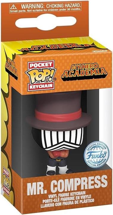Actual product image Funko My Hero Academia Mr. Compress Keyring