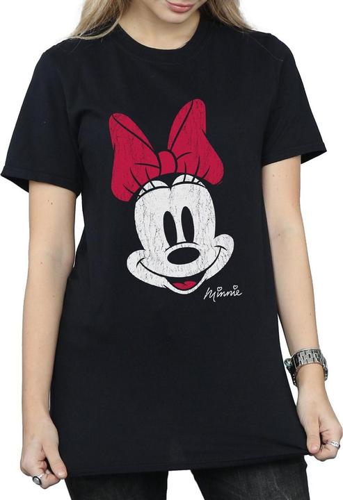 Immagine prodotto Disney Maglietta Boyfriend da donna/ragazzo di Topolino in cotone con segni di distorsione (S)