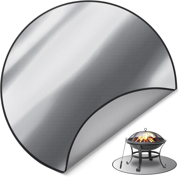 Produktbild Flasld Runde Feuerschalenmatte für Terrassen- und Rasenflächen (96 cm)