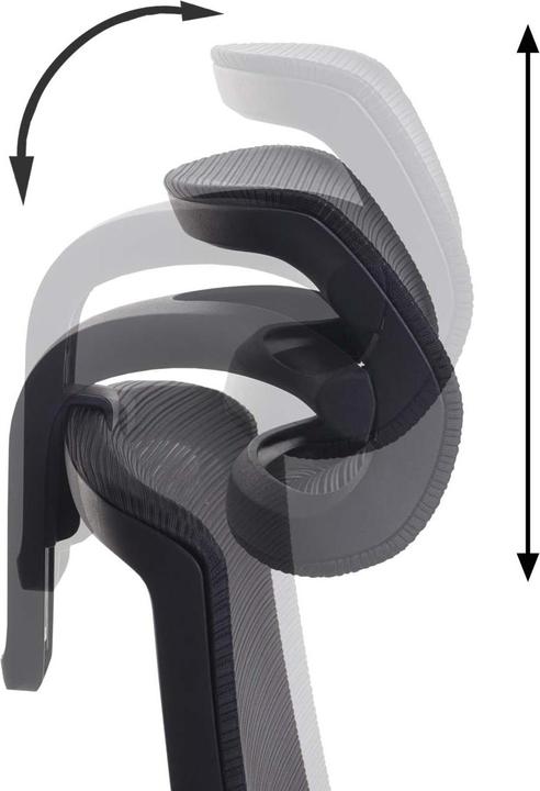 Produktbild Swisshandel24 Bürostuhl, Drehstuhl Schreibtischstuhl, ergonomisch Kopfstütze, Kunstleder schwarz