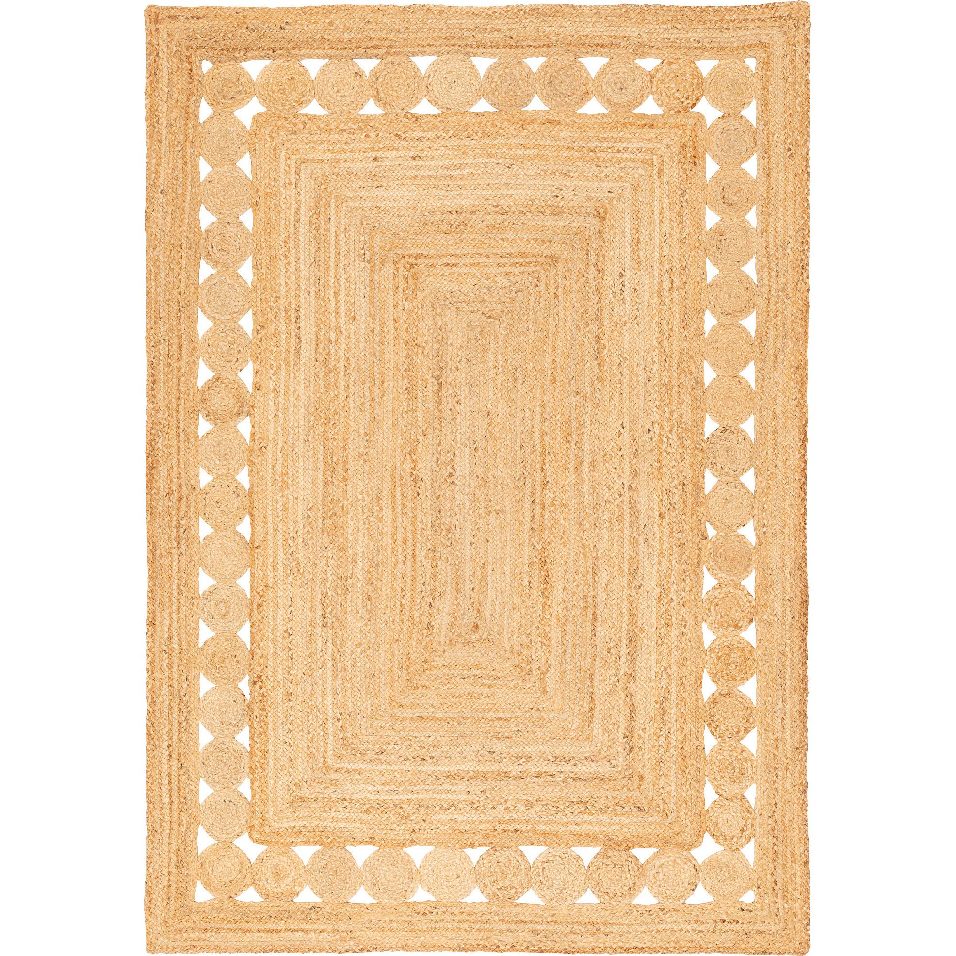 Pergamon, Teppich, Naturfaser Teppich Jute Salsa Ethno Bordüre (160 x 230 cm)