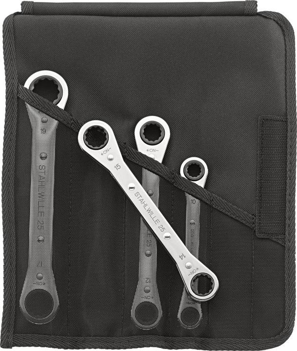 Produktbild Stahlwille Ratschenringschlüssel-Satz Nr. 25/4, in Rolltasche