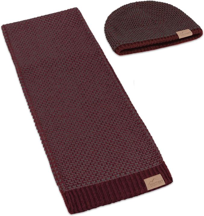 Produktbild Normani Merino Wintermütze „Alvik“ und Merino Winterschal „Edet“ - 9111 (One Size)