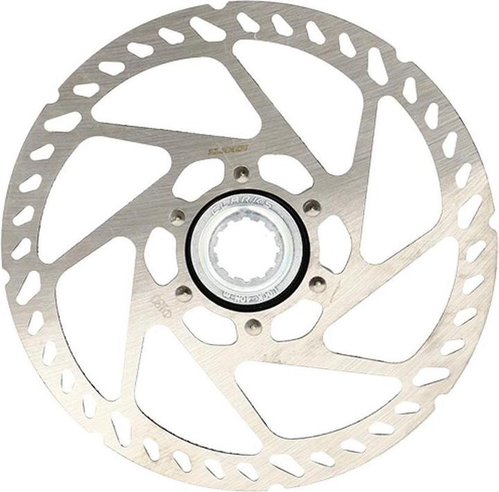 Produktbild Clarks C-CL-180 mm Bremsscheibe, Centerlock-Halterung, Sicherungsring für Schnellspanner, Silber (180 mm)