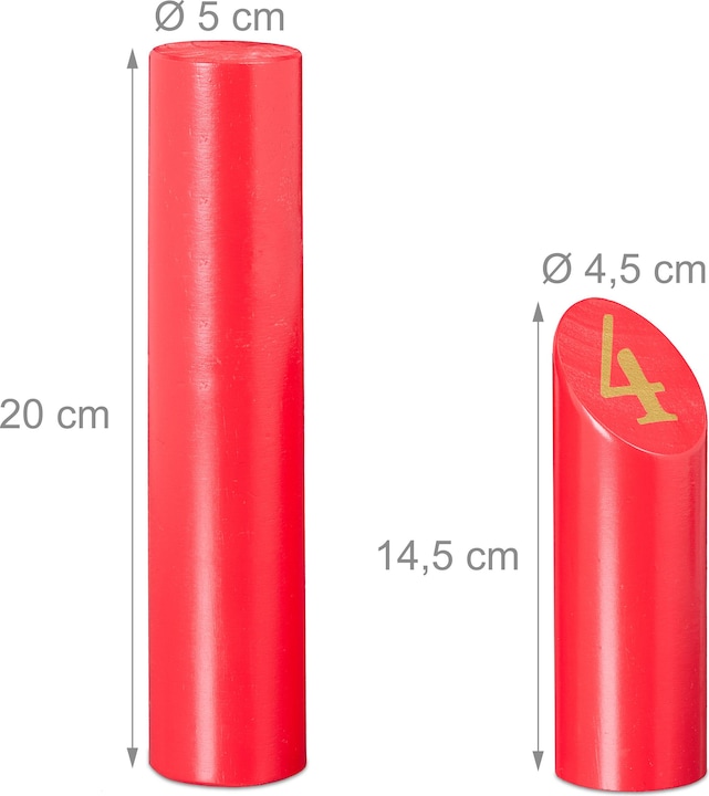Actual product image Relaxdays Kubb game (1 x, 50 mm)