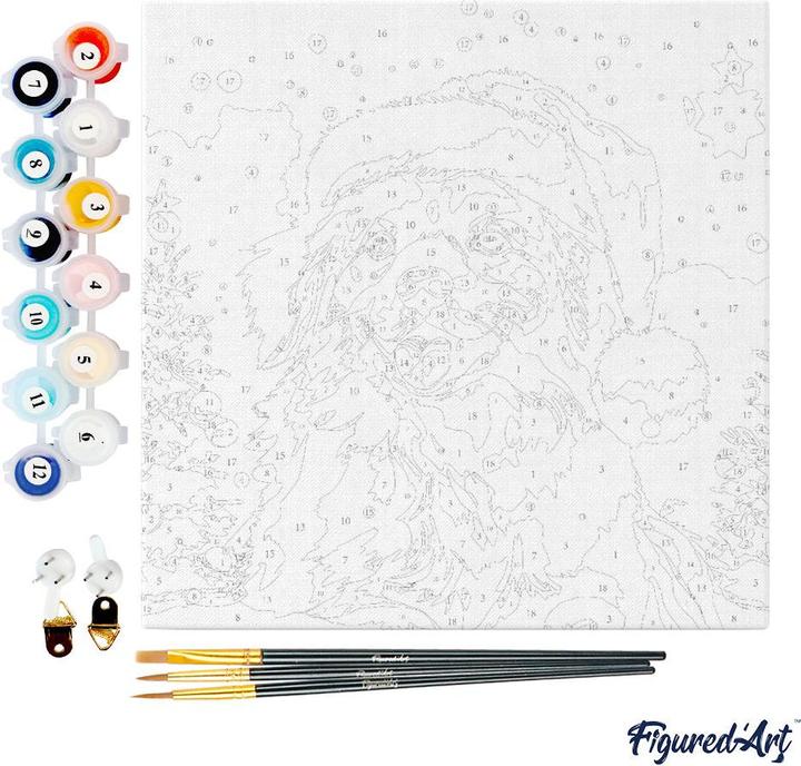 Immagine prodotto Figured'Art Mini Kit da Dipingere con i Numeri con Cornice - Il Mare e il Tramonto