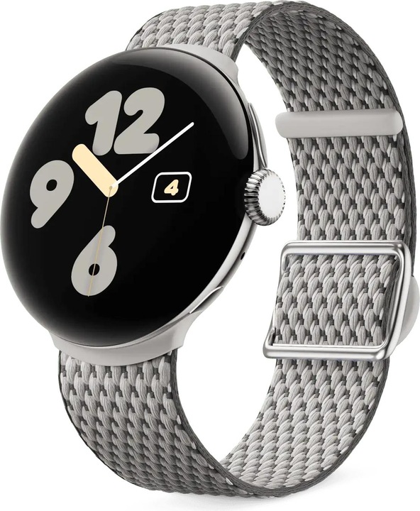 Produktbild Google Armband (41 mm, Edelstahl, recyceltes Polyester-Garn, Google Pixel 3)