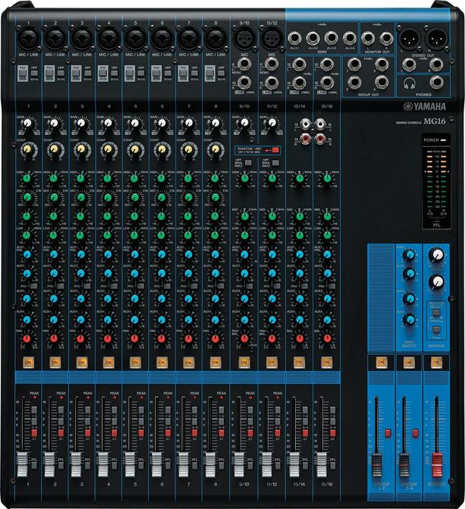 Immagine prodotto Yamaha MG16 - Pannello a 16 canali (Mixer da studio e live)
