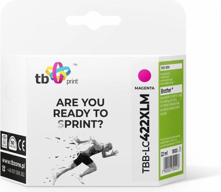 Produktbild Tinte für Brother MFC-J5340DW TBB-LC422XLM Magenta