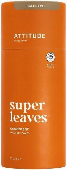 Produktbild Attitude - PÅ™Ã­rodnÃ­ tuhÃ½ deodorant Super Leaves pomeranÄovÃ© listy 85 g (Stick)