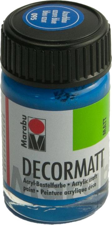 Immagine prodotto Marabu Decormatt acrilico 15 ml in barattolo blu azzurro (Azzurro, 15 ml)
