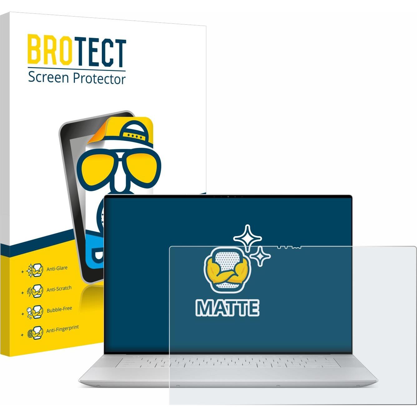 BROTECT Entspiegelungs-Schutzfolie Displayschutz Matt (16.30"), Notebook Schutzfolie