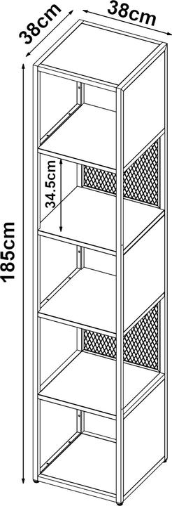 Immagine prodotto En.Casa Pyhäntä (38 x 38 x 185 cm)