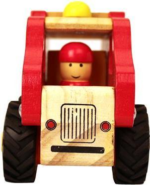 Image du produit Magni - Camion d'incendie en bois avec roues en caoutchouc (2632)