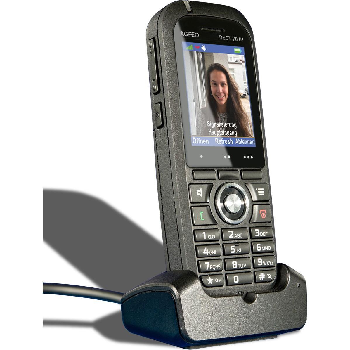 Agfeo DECT 70 IP, Telefono, Nero