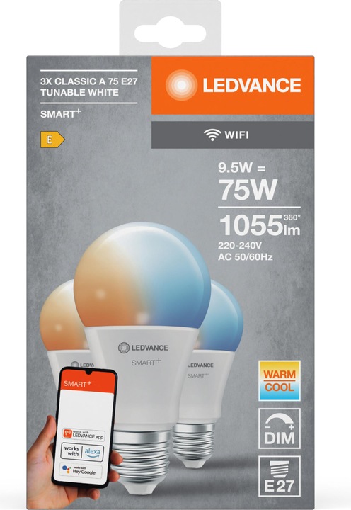 Image du produit Ledvance Smart+ Lecture (E27, 9.50 W, 1055 lm, 3 x, E)