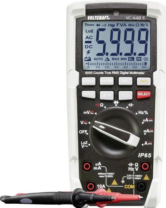Actual product image Voltcraft VC440 Multimeter (CAT IV 600V, CAT III 1000V)
