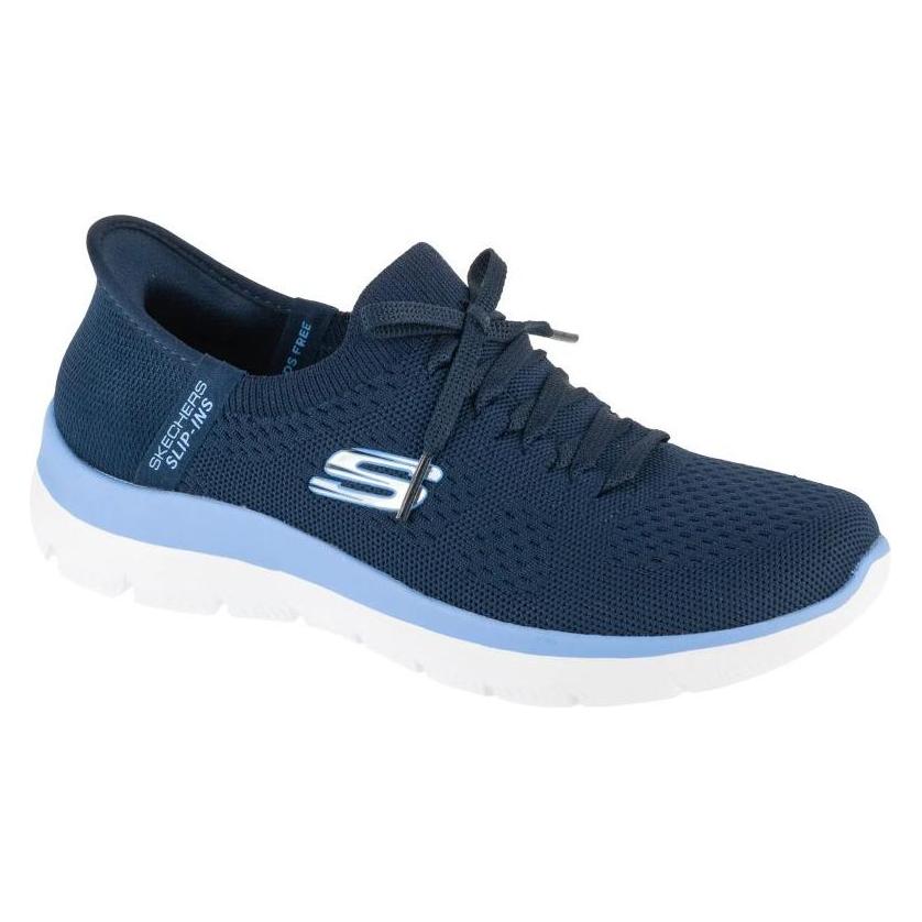 Skechers, Damen, Sneakers, Slip-Ins, Summits - New Daily Navyblau, Blau, (37.5)
