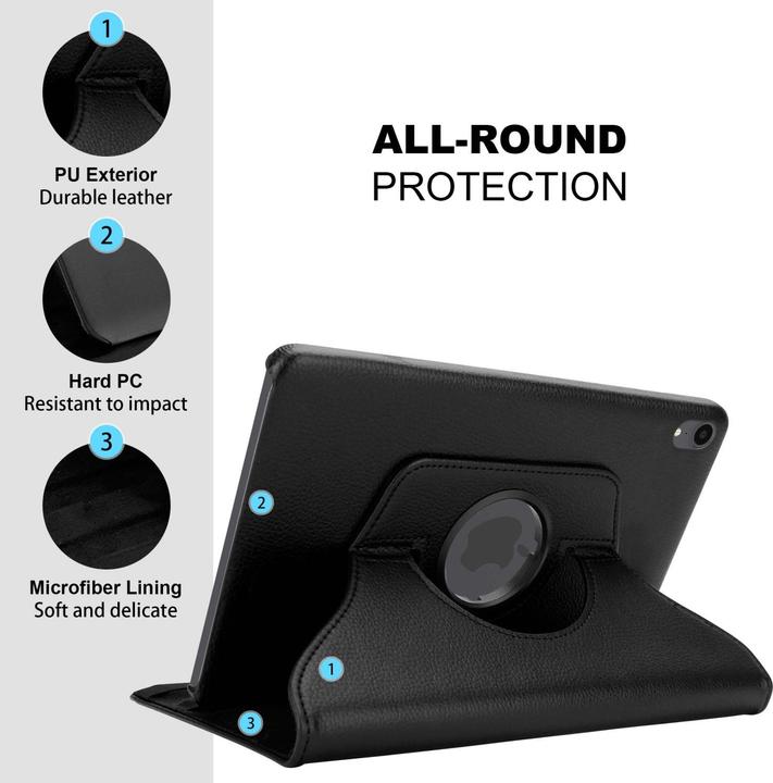 Produktbild Cadorabo Tablet Book Gummi (KEIN Wake Up) Hülle (Apple iPad mini 2021)