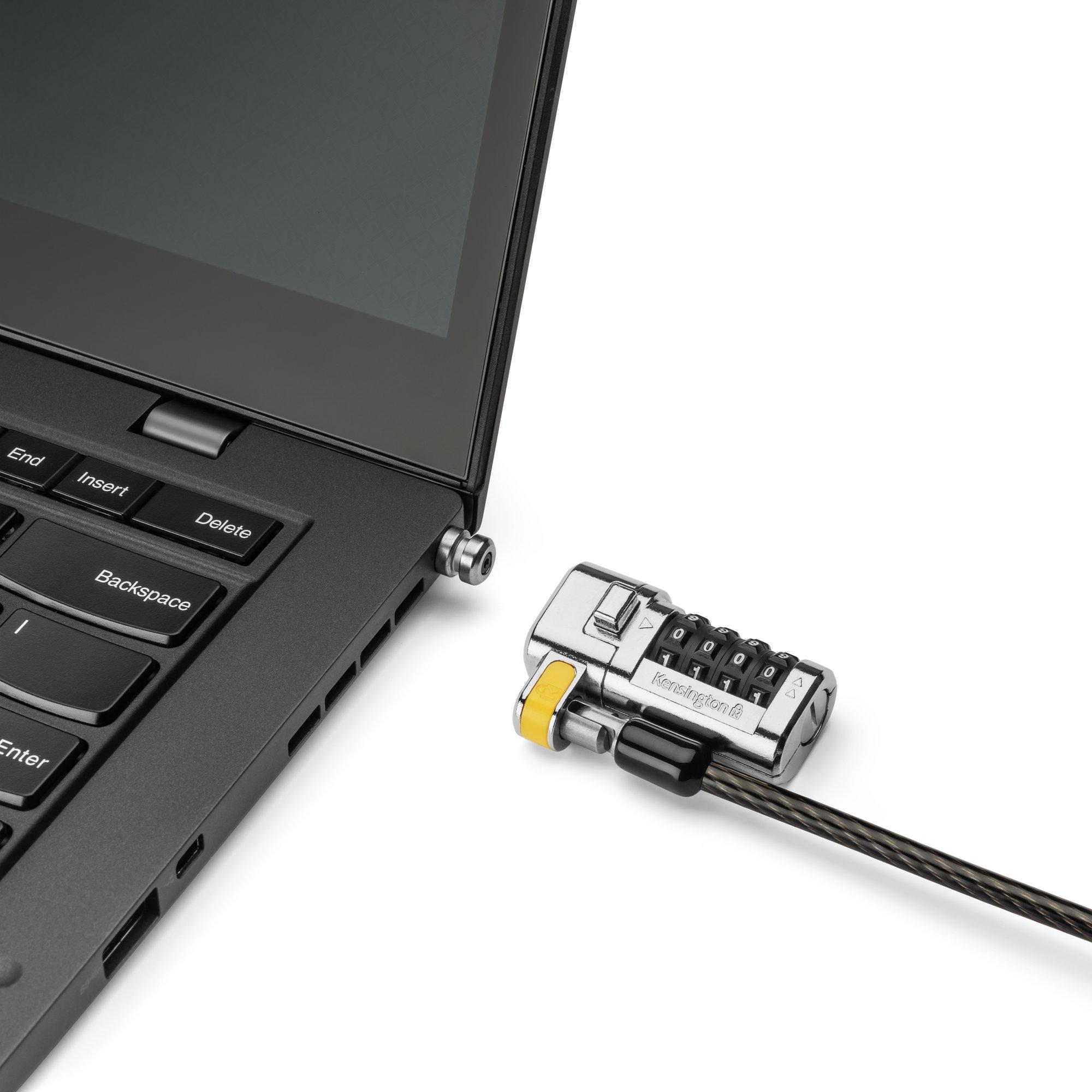 Kensington ClickSafe Universelles 3-in-1 Kombinationsschloss – Master Coded, Notebook Security, Schwarz