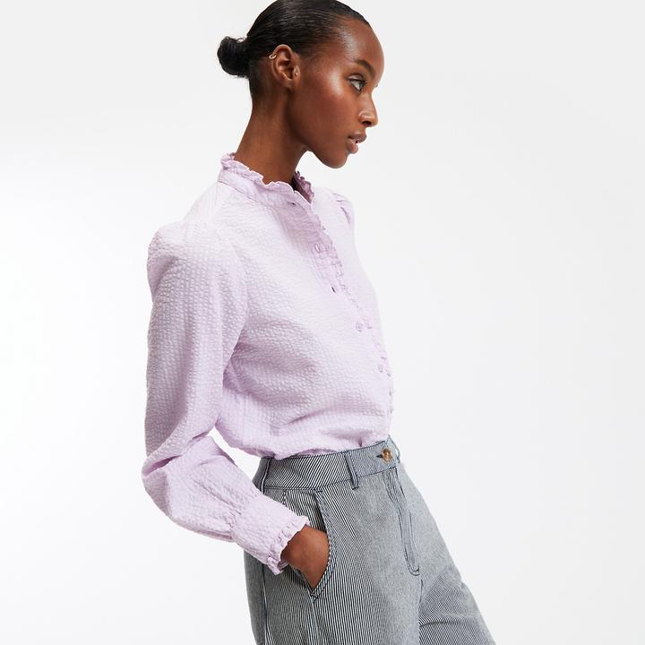 Immagine prodotto La Redoute Collections Langärmelige Bluse mit Rüschenkragen (38)