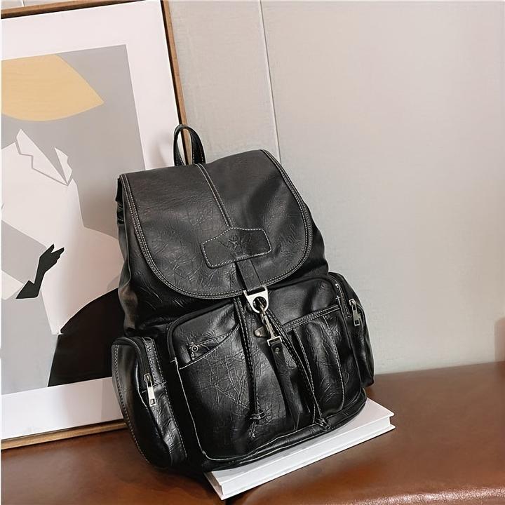 Immagine prodotto Only-Bags.Store Zaino in pelle PU vintage, borsa da viaggio dal design alla moda, versatile per tutti i giorni e