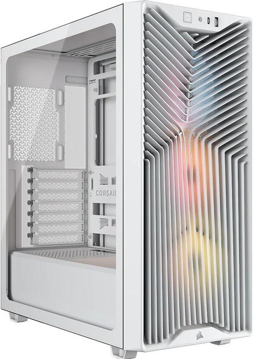 Actual product image Corsair 3200D RS ARGB Mid-Tower Performance Case, White (ATX, mATX, Mini-ITX)